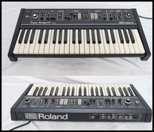 Roland RS-09 String Organ Synthesizer Black Tested Working w/ original case