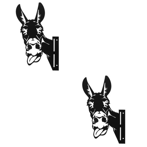Black iron donkey - iron, art