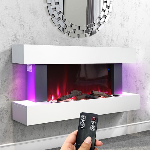 Electric fire large led - fire,