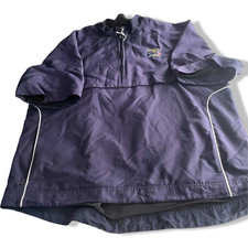 Vintage Cutter & Buck Ryder cup navy men anorak windbreaker1/4 zip jacket in 2XL
