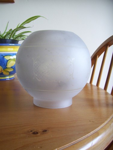 Frosted etched glass oil - frosted+etched, lamp