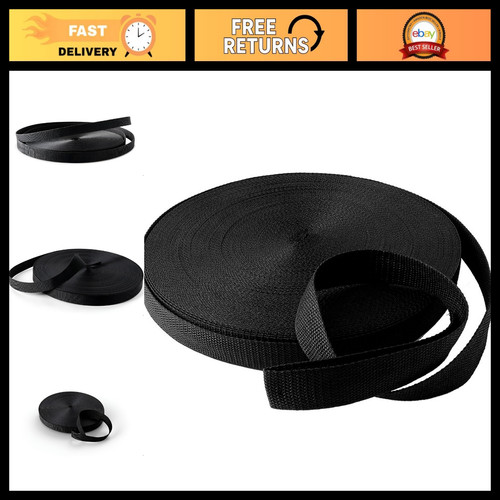 25mm black polypro - 1",