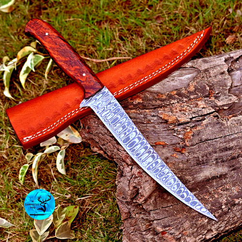 Handmade damascus steel fillet - steel,