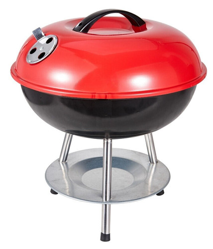 Small charcoal bbq - charcoal, red