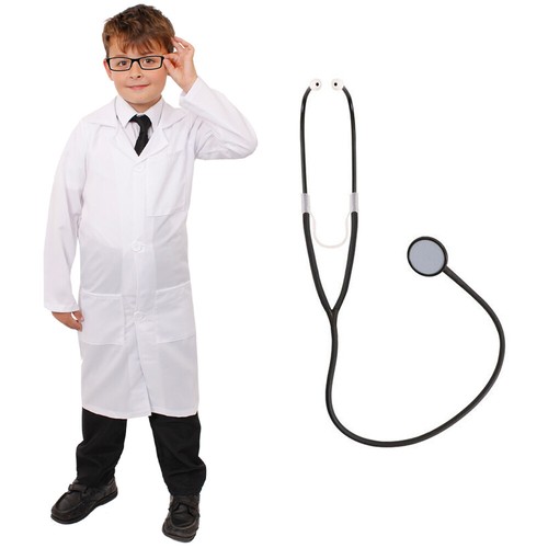 Childs white lab coat costume - lab,