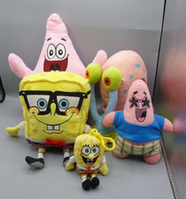 SpongeBob SquarePants Bundle of 5 Soft Plush Toys Patric Star Gary Snail