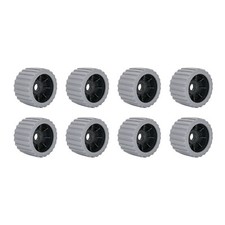 8PCS Boat Trailer Roller Marine Ribbed Wobble Roller 21mm Bore for Jetski Dinghy