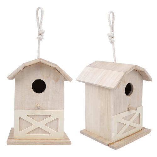 Mini outdoor bird house wooden - mini,