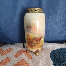 Royal Worcester Vase Highland