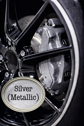 Silver metallic gloss enamel - silver,