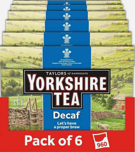 Yorkshire tea decaf - 6, boxes