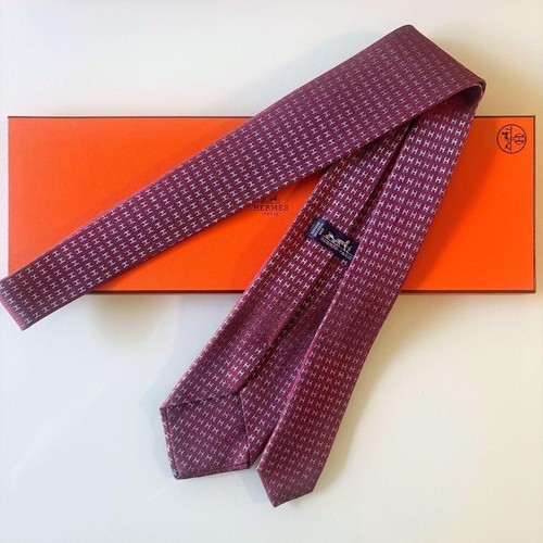 Hermes neck tie red - neck, purple
