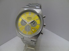 LORUS by SEIKO MENS CHRONOGRAPH WATCH **NEW WITH BOX ETC** LOVELY COLOUR  DIAL!