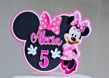personalized minnie mouse cake topper