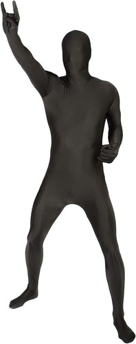 Adult black morphsuit - adult, men`s