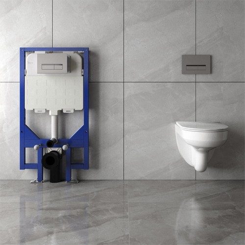 Rimless wall hung toilet - wall,