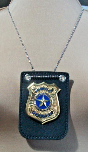 Adult gold star - gold, police