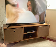 Brown TV Stand Media Cabinet