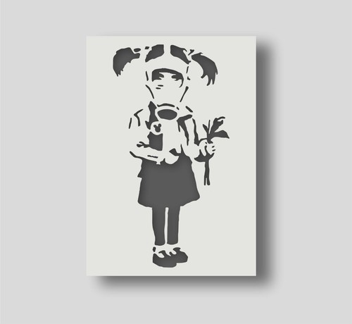 Reusable banksy gas mask - banksy,