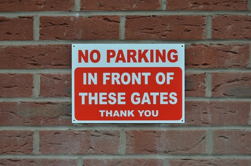Parking front of these - no,