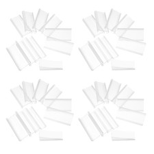  100 PCS Display Sign Holder Label Holders Clear Plastic for Shopping Mall