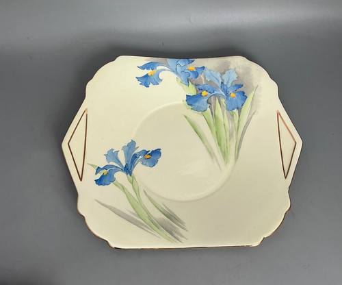 Shelley art deco blue iris - art,