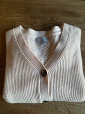 Wool & cashmere Pink V Neck Cardigan, UK 16 Pure Collection