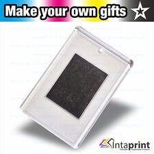 Blank Acrylic Clear L4 Fridge Magnet Personalise DIY Photo Insert  70x45mm Bulk