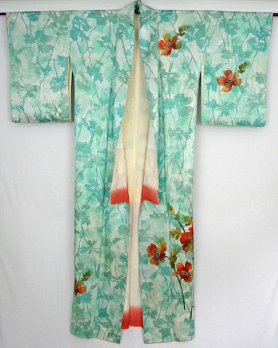 Vintage japanese kimono gown - vintage,