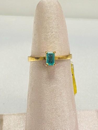 Emerald 18k gold vintage - emerald,