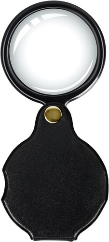 20x magnifying glass black - 20x, glass,
