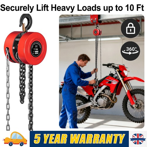 Ton chain hoist block - 3m,