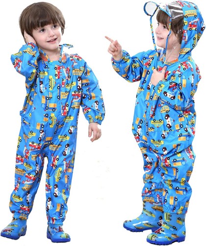 Raincoat kids hooded rains - kids,