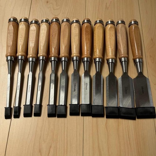 Wood chisel set - 12pc, assorted