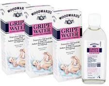 WOODWARDS GRIPE WATER  Wind Relief Gripe Relief  For Babies - 3 Pack (3 x 150ML)
