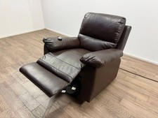 Toby Faux Leather Electric Rise & Recline Chair – Chocolate