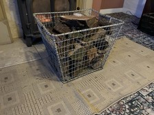 Vintage Galvanised Wire Basket