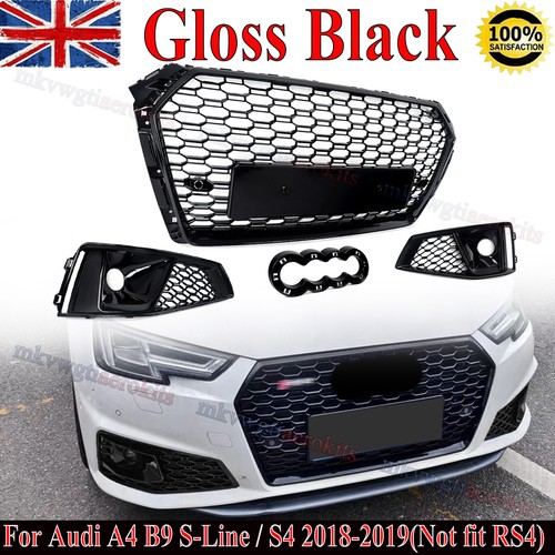 Gloss black honeycomb - black,