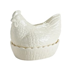 Mason Cash Cream Hen Egg Holder Kitchen Storage Nest Basket Cockerel Chicken