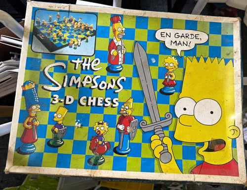 The simpsons chess game - 3-d,
