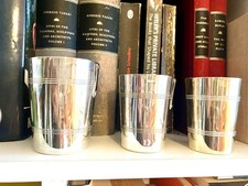 Art Deco set stirrup cups for