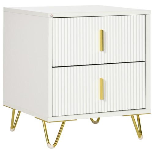 Homcom bedside table modern - bedside, table,