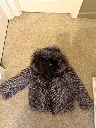 Women real silver fox fur - real,