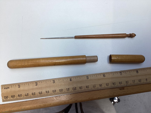 Vintage turned wooden handled