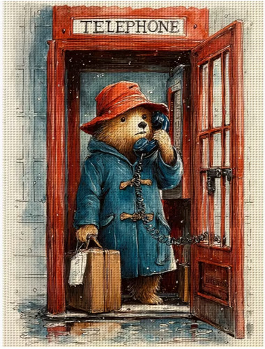 Printed cross stitch kit - kit, 14