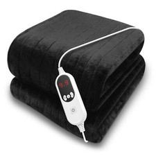 Black Heated Throw Electric