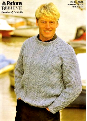 Mens knitting pattern - knitting,
