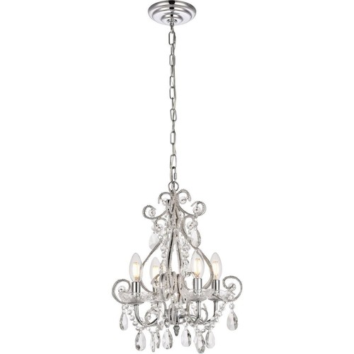 Crystal chandelier pendant - crystal,