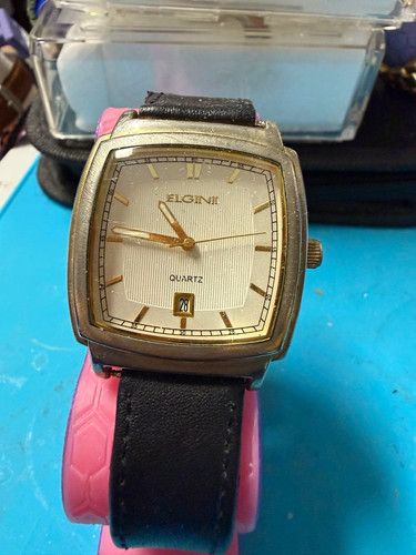 Elgin quartz square gold tone - square,