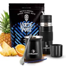 Yerba Mate Tea Set Yerba Verde Mate MAS IQ Cup TermoMate 250ml Yerbomos 450ml